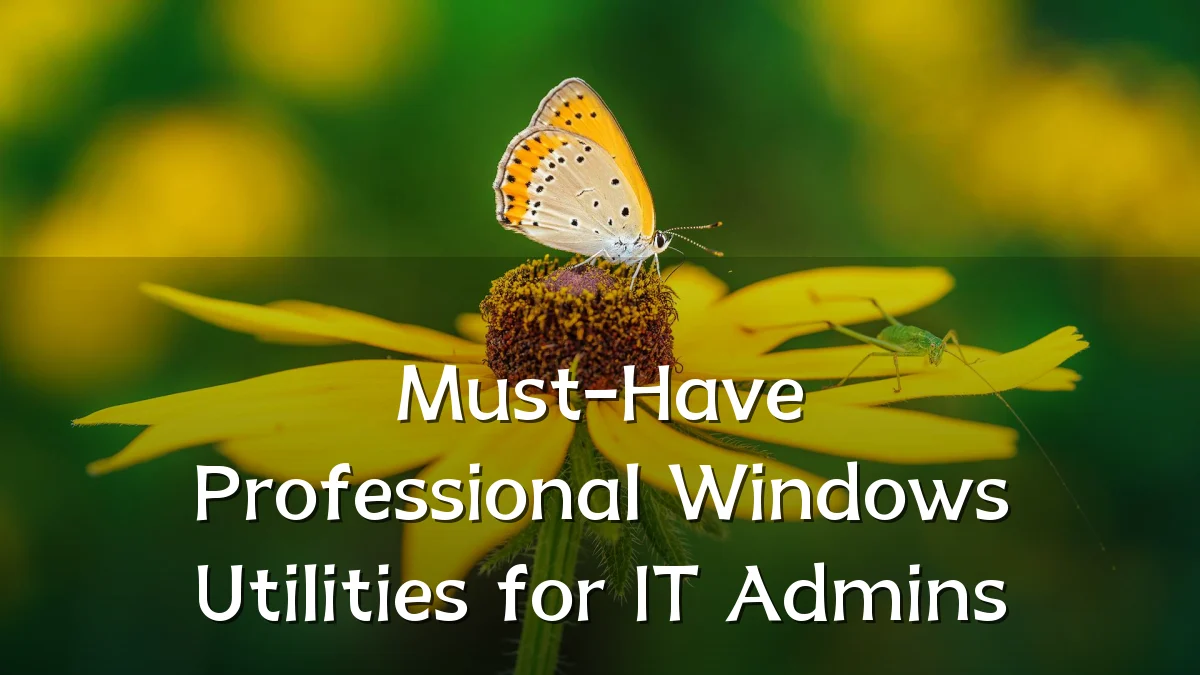 Must-Have Professional Windows Utilities for IT Admins